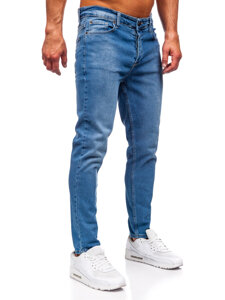 Sötétkék férfi slim fit farmer Bolf 6471