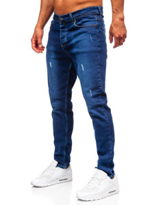 Sötétkék férfi slim fit farmer Bolf 6516