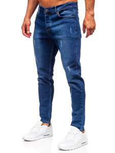 Sötétkék férfi slim fit farmer Bolf 6558