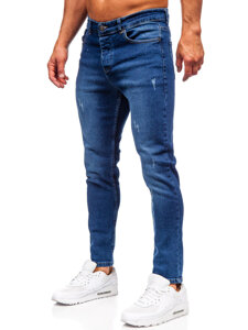 Sötétkék férfi slim fit farmer Bolf 6564-1