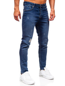 Sötétkék férfi slim fit farmer Bolf 6566-1