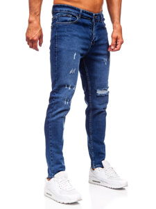 Sötétkék férfi slim fit farmer Bolf 6566-2