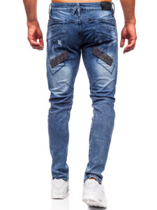 Sötétkék férfi slim fit farmer Bolf MP0045B