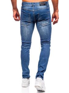 Sötétkék férfi slim fit farmer Bolf MP0082BS