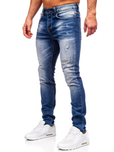 Sötétkék férfi slim fit farmer Bolf MP0134BS