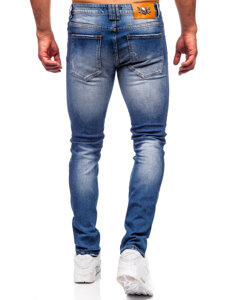 Sötétkék férfi slim fit farmer Bolf MP0134BS