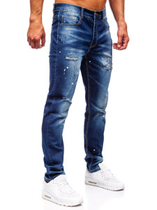 Sötétkék férfi slim fit farmer Bolf MP0170BS