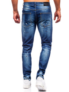 Sötétkék férfi slim fit farmer Bolf MP0170BS