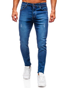 Sötétkék férfi slim fit farmernadrág Bolf 6758