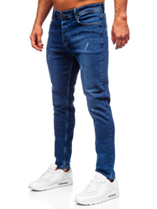 Sötétkék férfi slim fit farmernadrág Bolf 6835