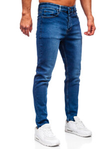 Sötétkék slim fit férfi farmer Bolf 6715