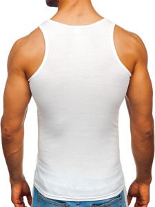 Tank-top minta nélkül fehér Bolf NB002