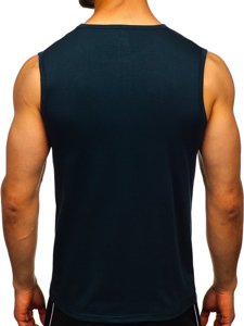 Tank-top minta nélkül gránátkék Bolf 99001