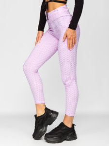 Világoslila női leggings Bolf YW88024