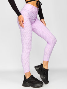 Világoslila női leggings Bolf YW88024