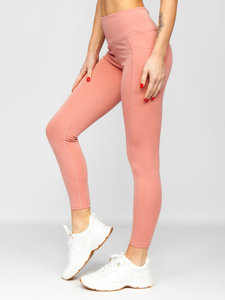 Világosrózsaszín női leggings Bolf XL002