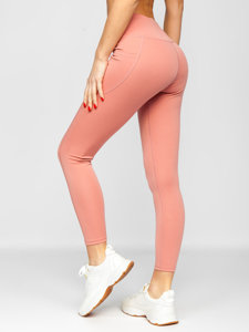 Világosrózsaszín női leggings Bolf XL002